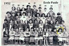 1952 ECOLE DE LAMUR FILLES